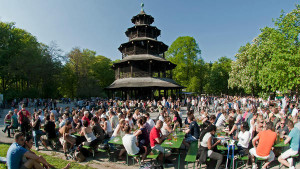 Biergarten, Chinesischer Turm