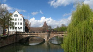Pontes em Nuremberg, rio Danubio