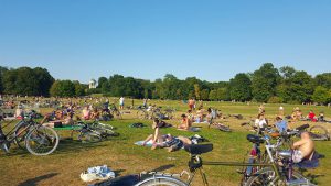 Verão em Munique, Alemanha, Englischer Garten