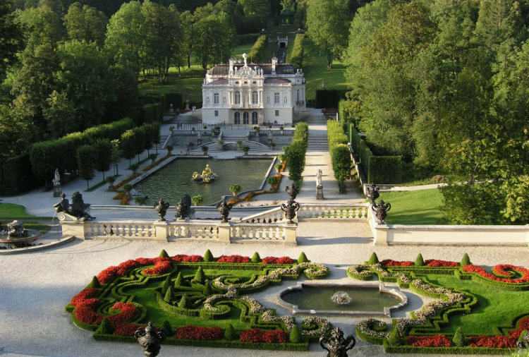 Linderhof-Palacio-Primavera