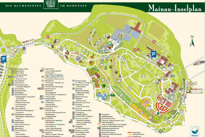 Ilha-Mainau-Mapa